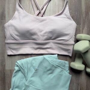 Lululemon Athletica Light Pink Cross-back Sports Bra